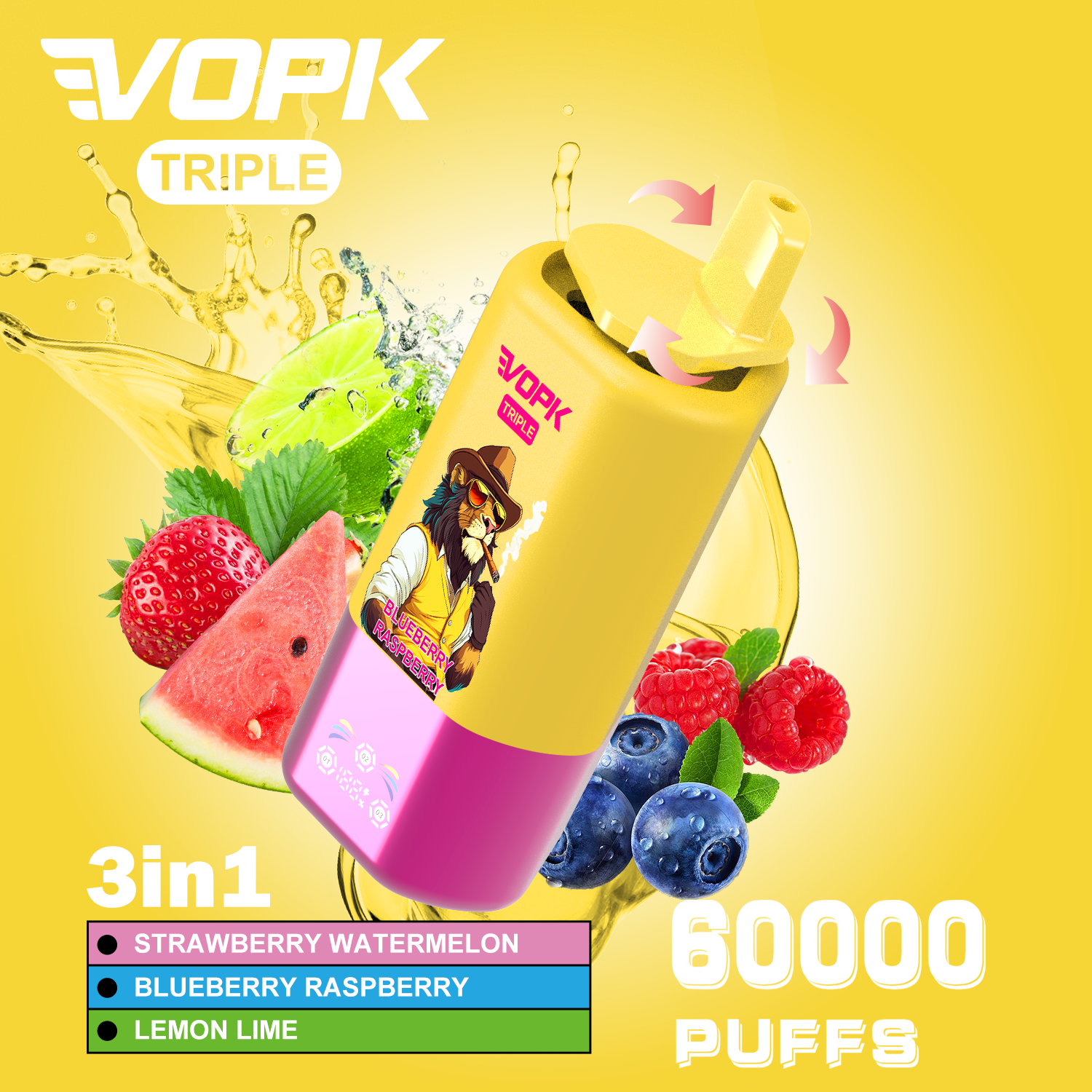 VOPK-TRIPE 60000PUFFS Vape - Image 3