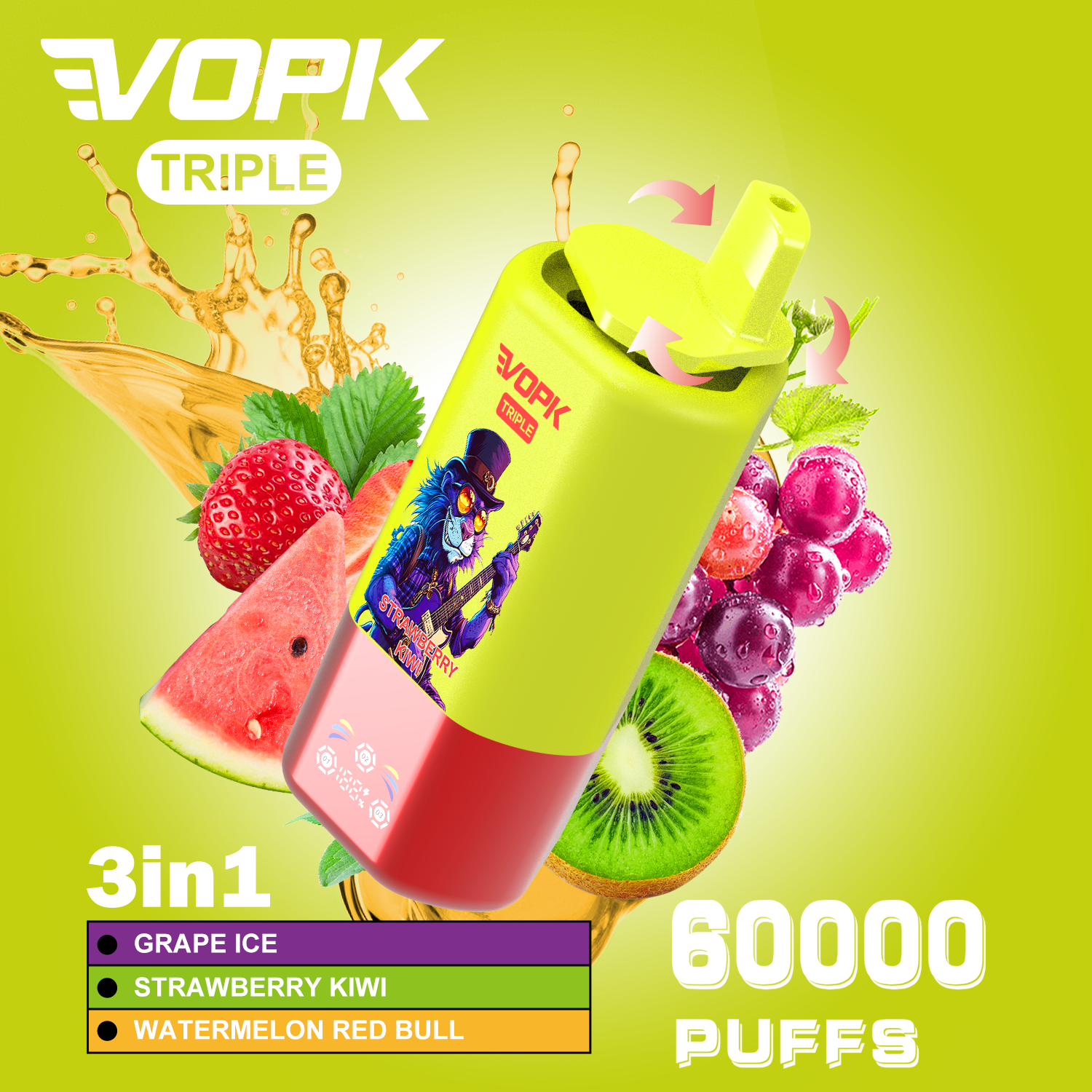 VOPK-TRIPE 60000PUFFS Vape - Image 4
