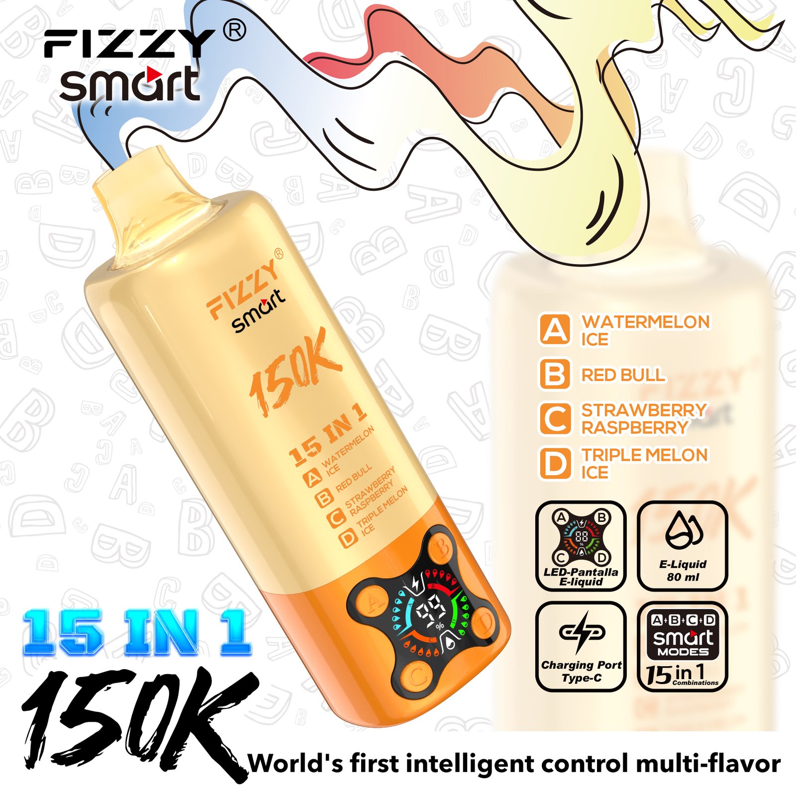 SMART 15IN1-150000 PUFFS Vape - Image 4
