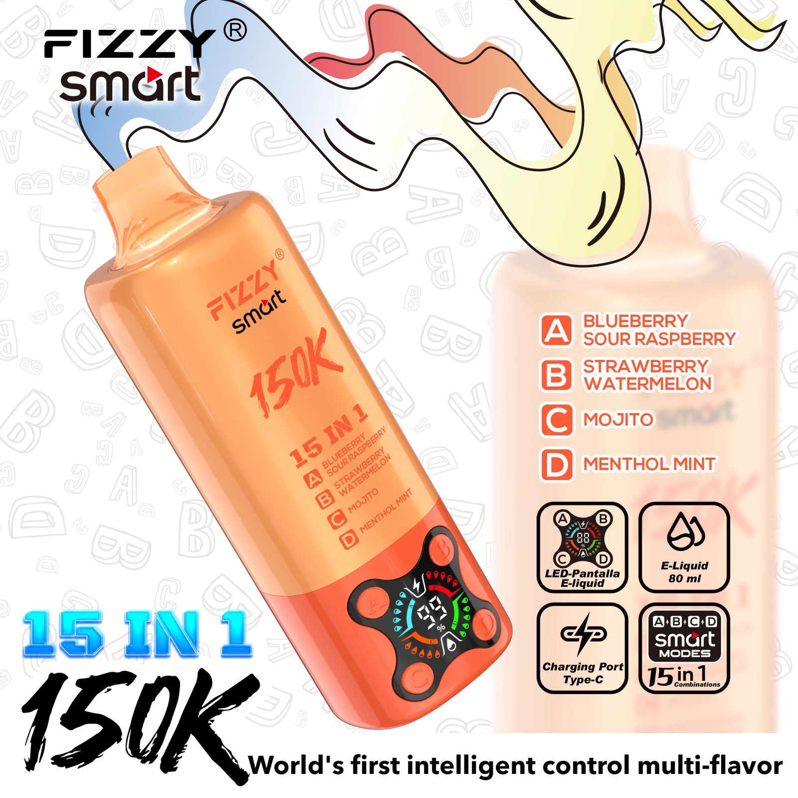 SMART 15IN1-150000 PUFFS Vape - Image 15