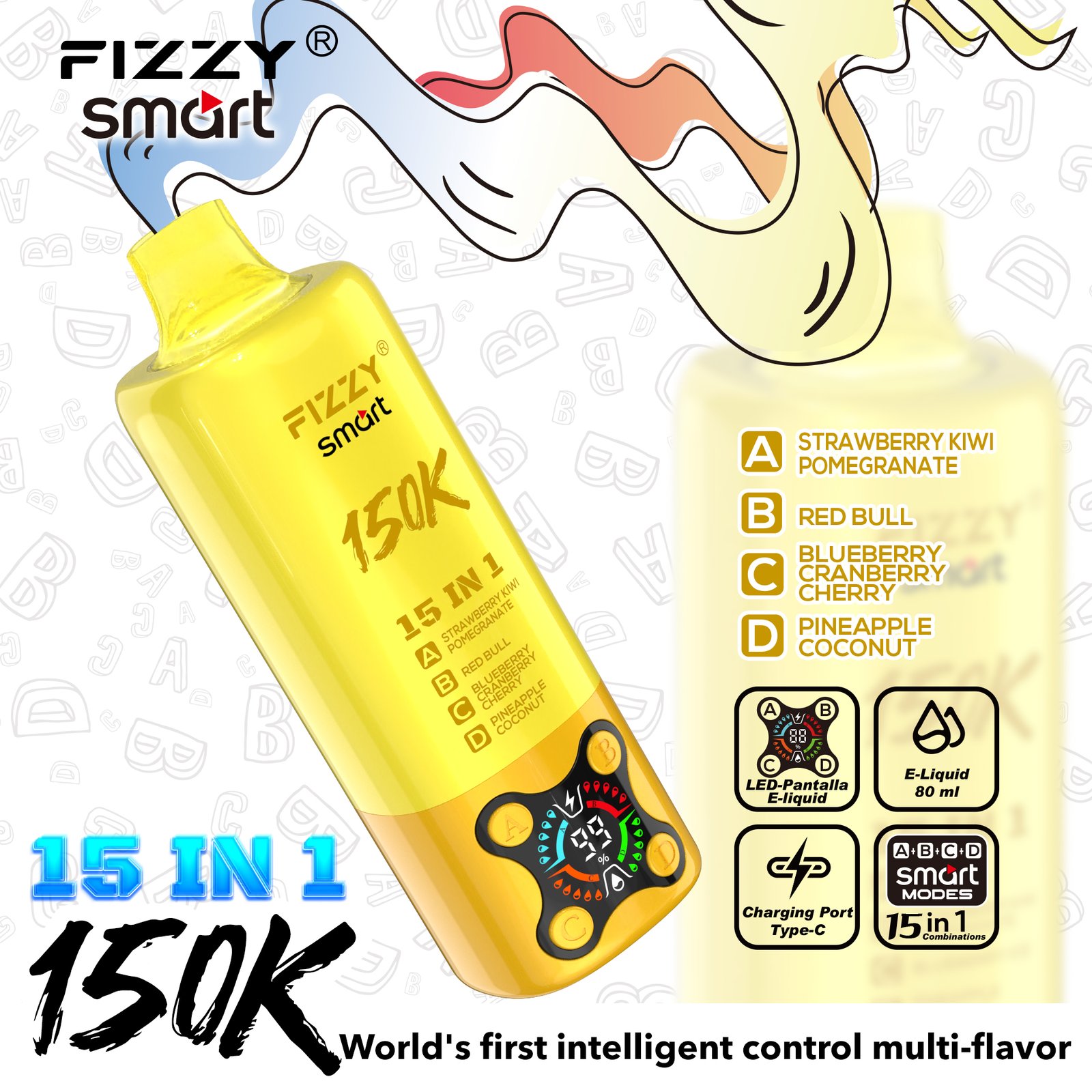 SMART 15IN1-150000 PUFFS Vape - Image 6