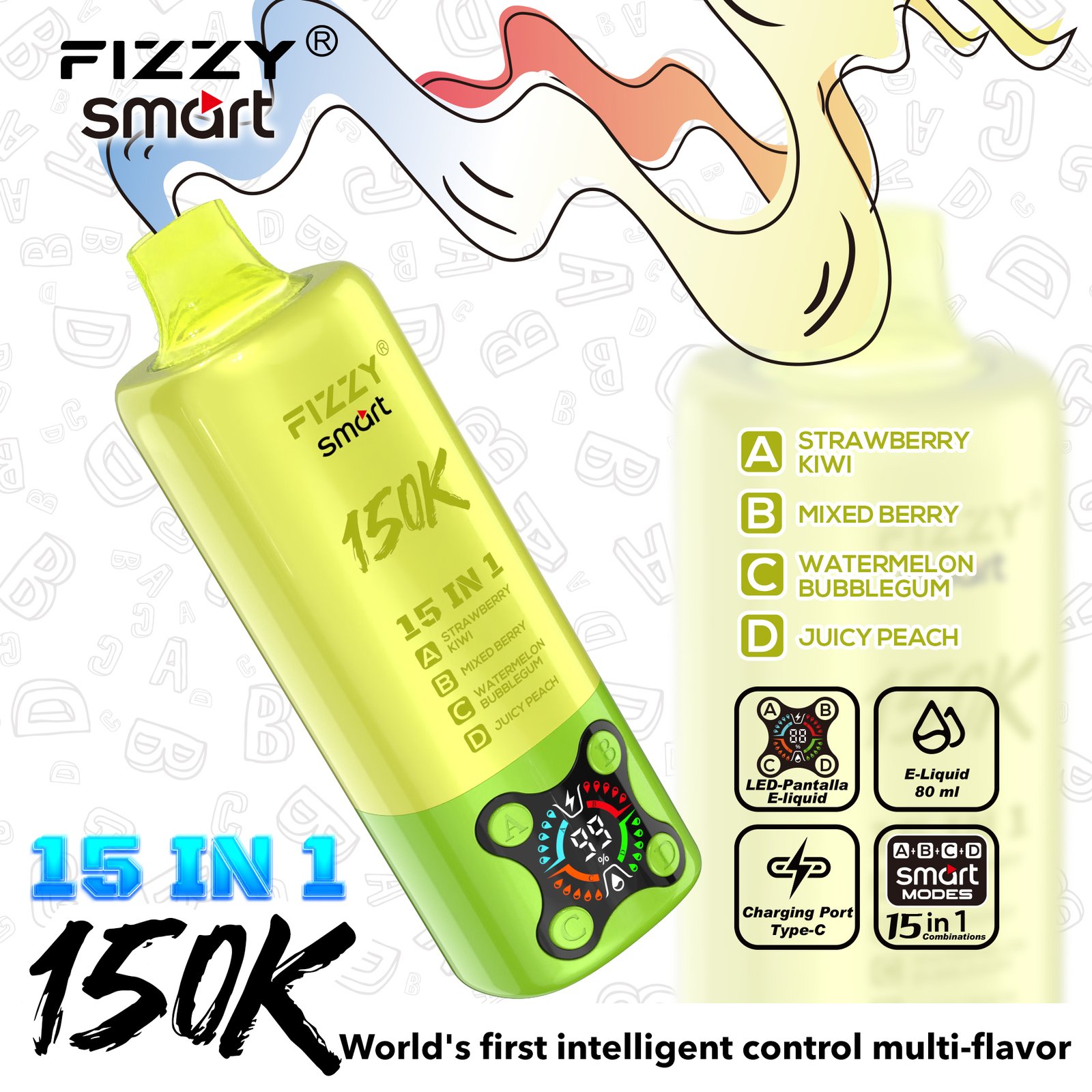 SMART 15IN1-150000 PUFFS Vape - Image 7