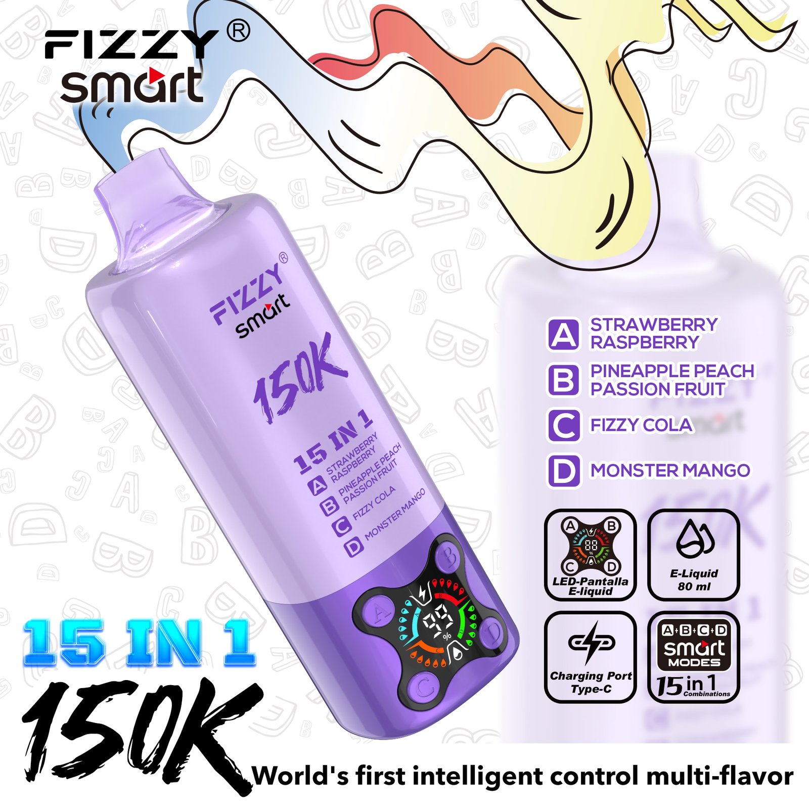 SMART 15IN1-150000 PUFFS Vape - Image 11
