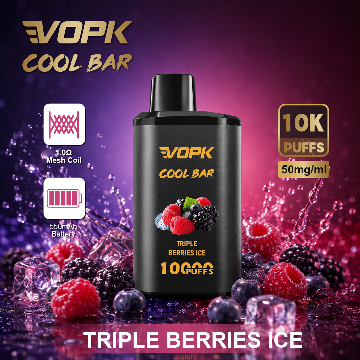 VOPK COOL BAR 10000 Puffs Vape - Image 3