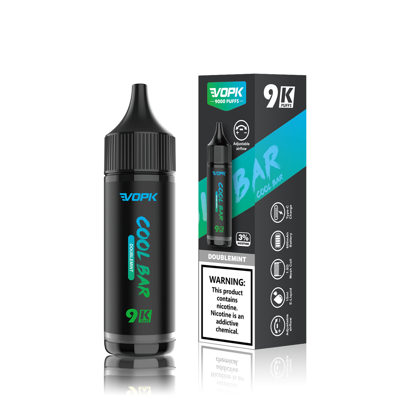 VOPK-Cool Bar 9000 Puffs Vape - Image 3
