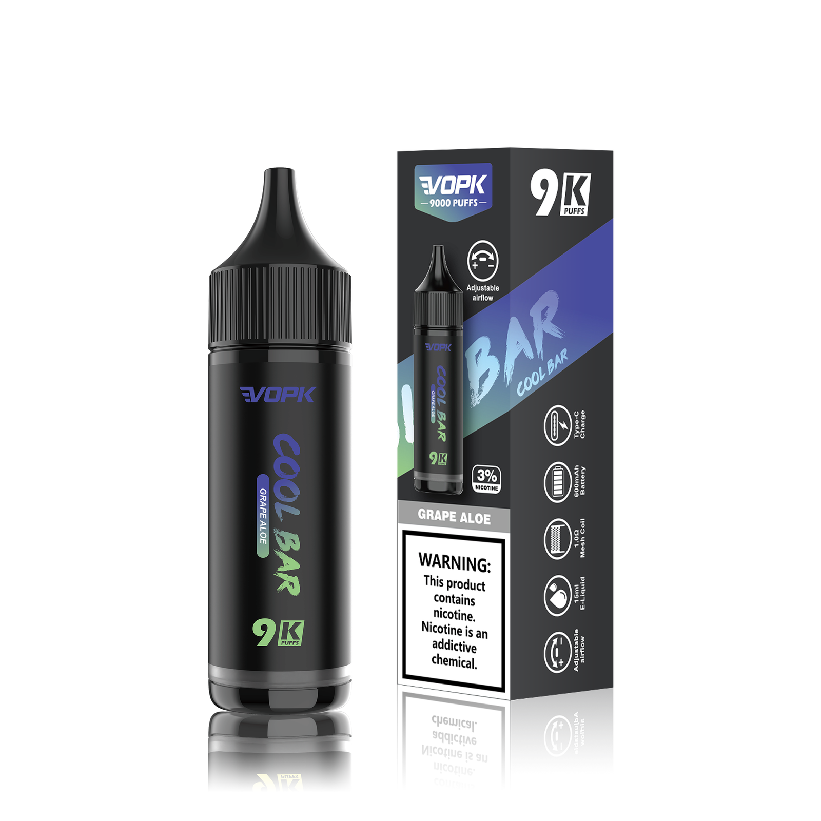 VOPK-Cool Bar 9000 Puffs Vape - Image 8